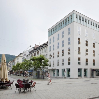 Außenansicht der BTV Filiale in Bregenz in der Kaiserstraße 33