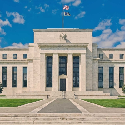 Außenansicht von der US-Notenbank Federal Reserve