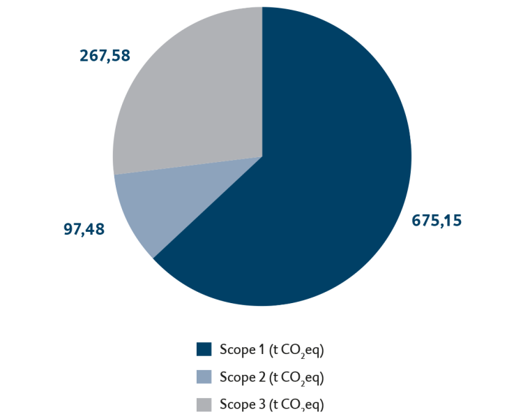 Infografik zum Co2-Fußabdruck der BTV