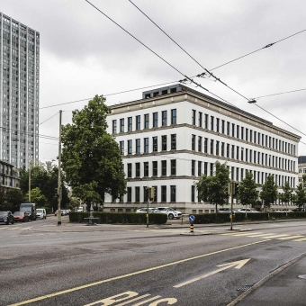 Außenansicht der BTV Winterthur Filiale.