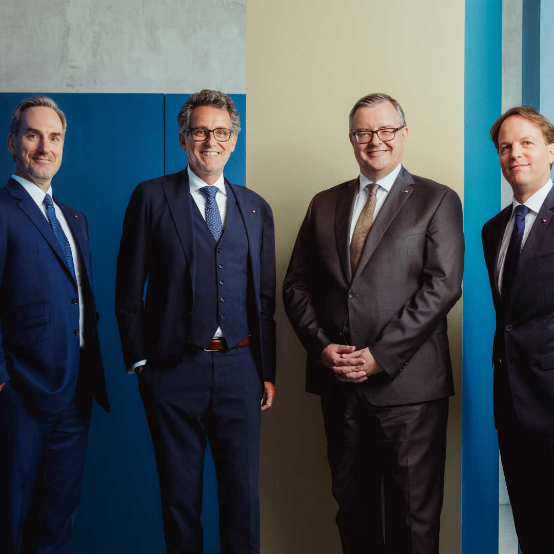 Management Board: Dr. Hansjörg Müller, Gerhard Burtscher, Mario Pabst, Dr. Markus Perschl